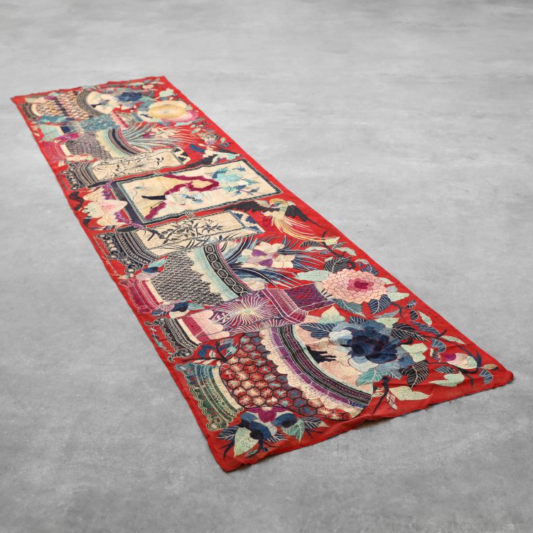 Hauptbild zu Objekt, Bestickter Wandbehang, China, K-14 1