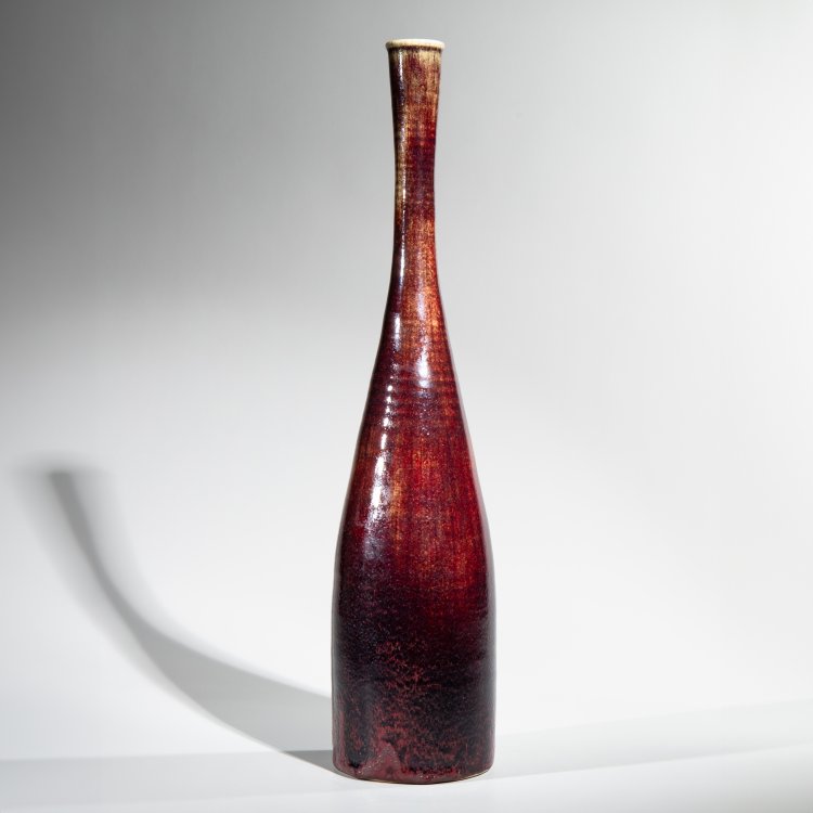 Bild 1 zu Objekt, Vase / Bottle Oxblood, G&ouml;rge Hohlt, K-13O 44