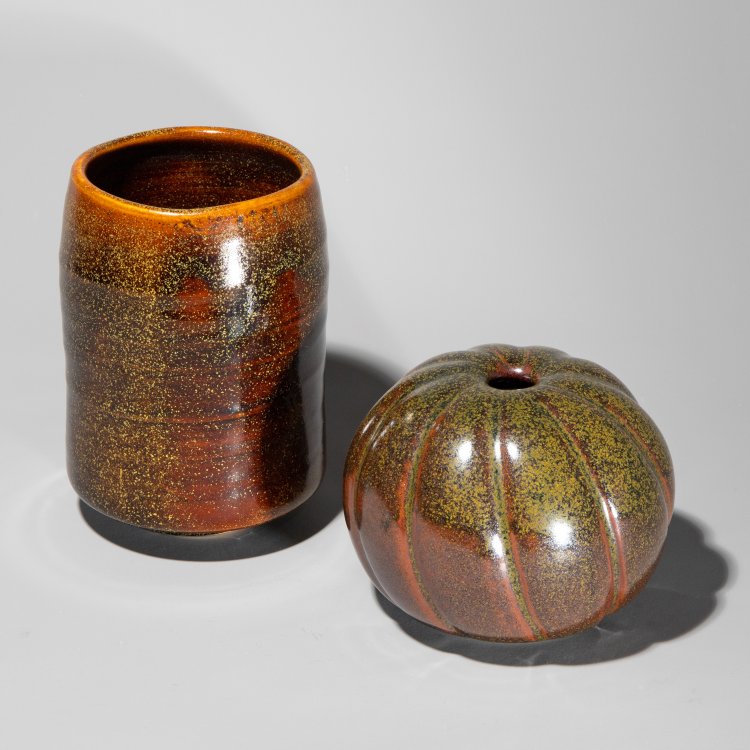 Hauptbild zu Objekt, 2 brown vases, Horst Kerstan, K-13O 70