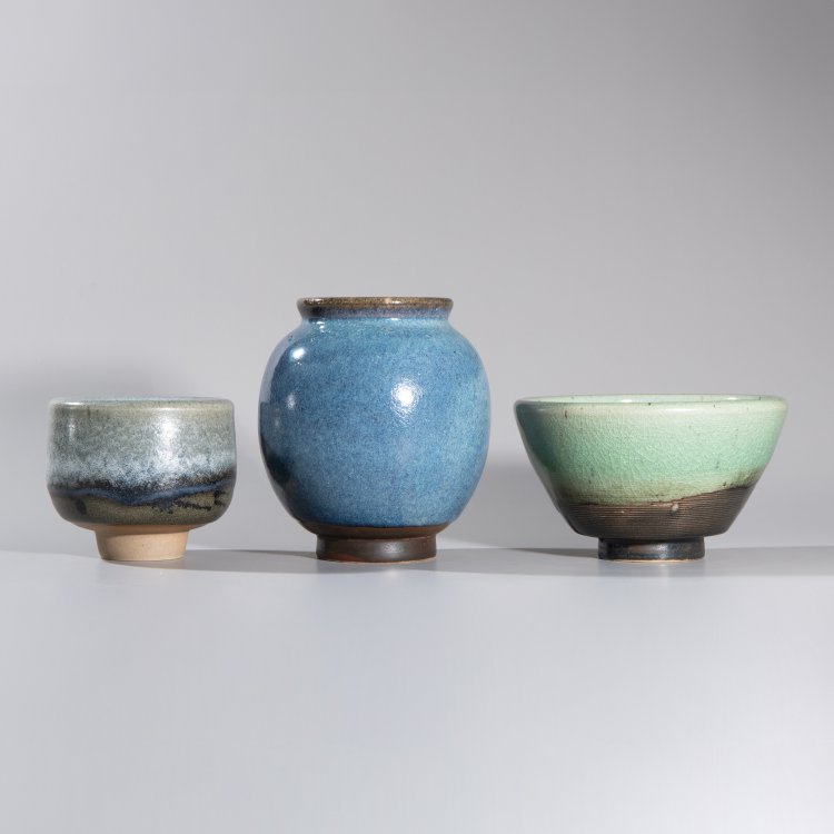Bild 1 zu Objekt, 2 tall bowls + 1 vase, Heidi Kippenberg, K-13O 82
