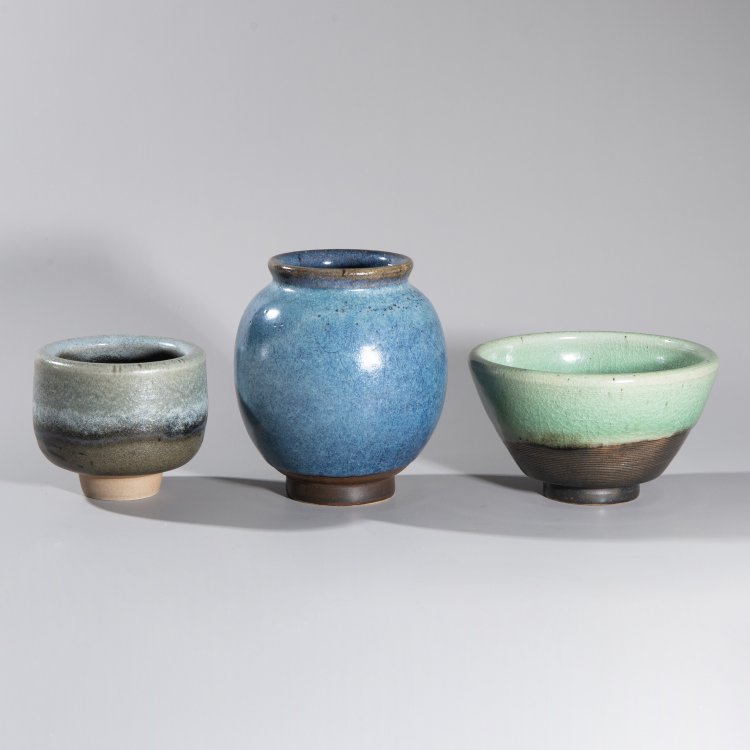 Bild 2 zu Objekt, 2 tall bowls + 1 vase, Heidi Kippenberg, K-13O 82