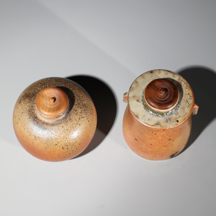Bild 1 zu Objekt, 2 small vessels with wooden lids, Horst Kerstan, K-13O 75