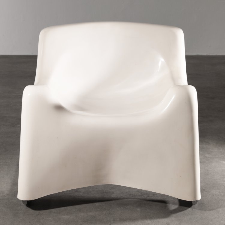 Bild 1 zu Objekt, Fiberglas Freischwinger Lounge Sessel der 1960/70er Jahre, K-14 561