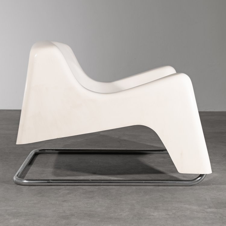 Bild 2 zu Objekt, Fiberglas Freischwinger Lounge Sessel der 1960/70er Jahre, K-14 561