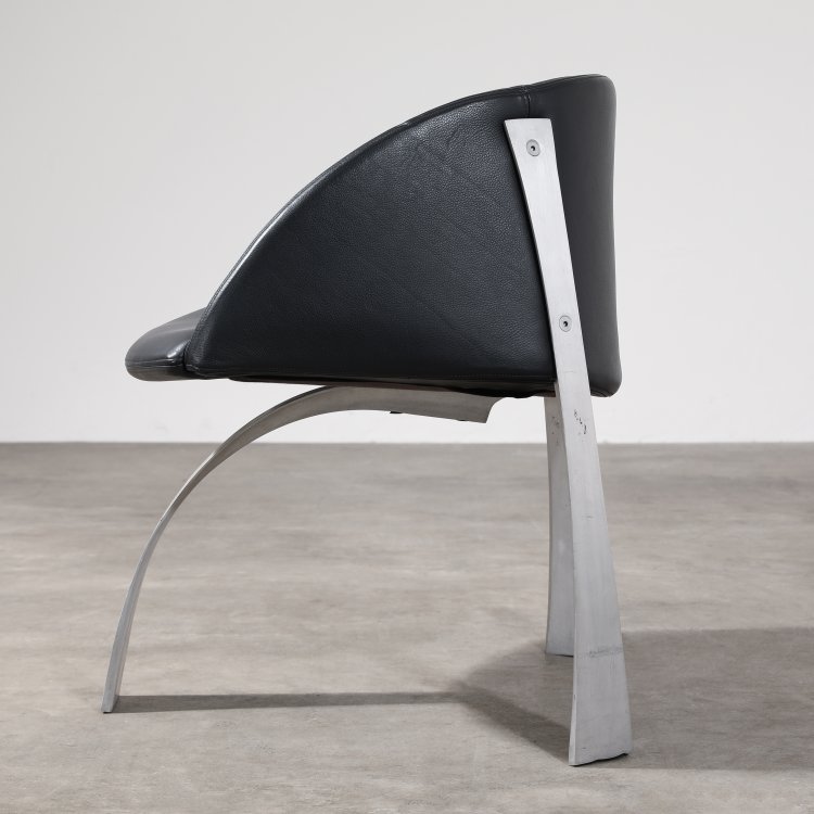 Bild 6 zu Objekt, 3 St&uuml;hle Modell P 80 + klappbarer Tisch, Giovanni Offredi, Saporiti, K-14 539