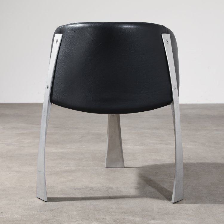 Bild 7 zu Objekt, 3 St&uuml;hle Modell P 80 + klappbarer Tisch, Giovanni Offredi, Saporiti, K-14 539