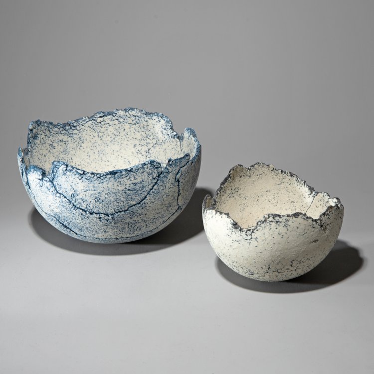 Hauptbild zu Objekt, Two bowls grey-blue, Ulla Viotti, K-13O 132