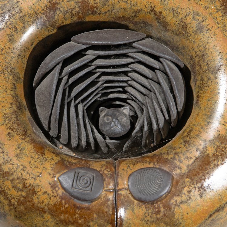 Bild 2 zu Objekt, Object with spoons and cat head, Rolf Overberg, K-13O 97