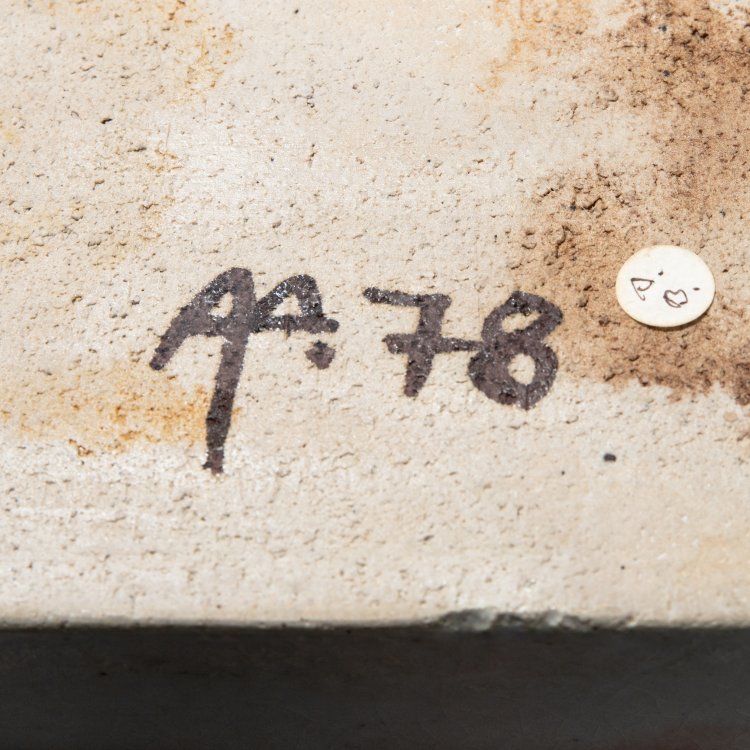 Bild 5 zu Objekt, Three wall appliques grey with leaves and pomegranates, Antje Br&uuml;ggemann-Breckwoldt, K-13O 28