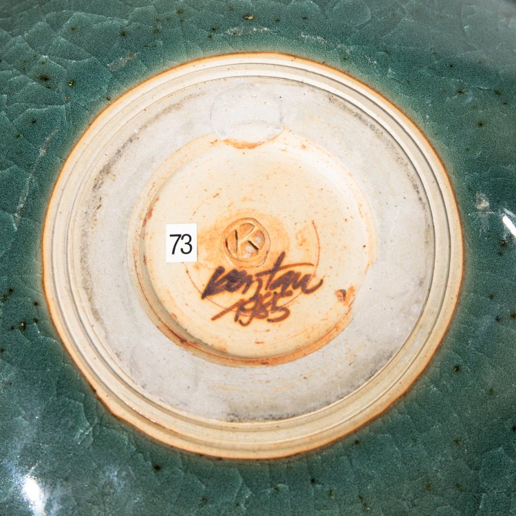 Bild 5 zu Objekt, Large bowl green brown, Horst Kerstan, K-13O 76