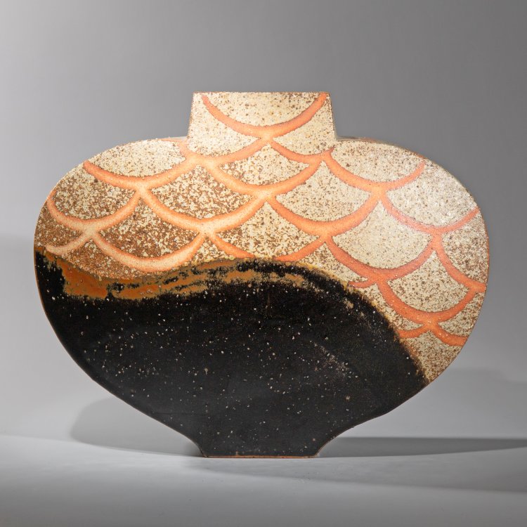 Bild 1 zu Objekt, Large vase bottom black top scales, Gerd Kn&auml;pper, K-13O 89