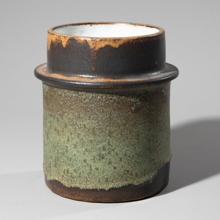 Bild 5 zu Objekt, Vase and bowl brown green, Rolf Overberg, K-13O 99