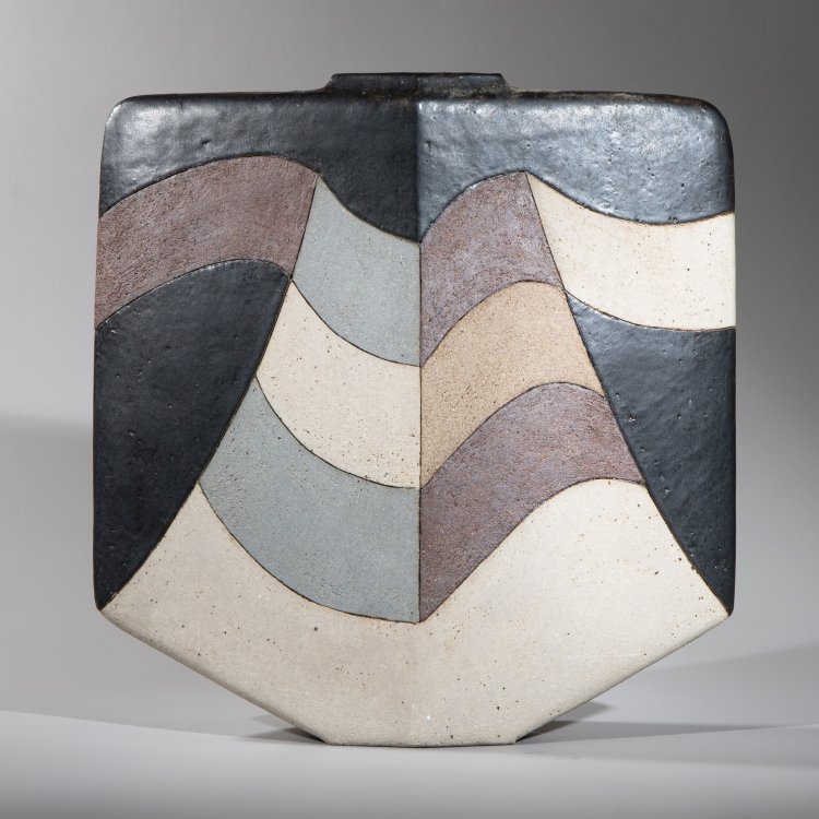 Bild 2 zu Objekt, Large vase white black brown, Antje Br&uuml;ggemann-Breckwoldt, K-13O 30