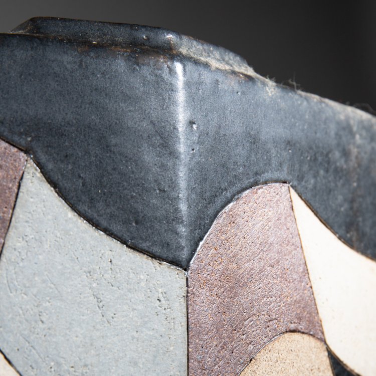 Bild 4 zu Objekt, Large vase white black brown, Antje Br&uuml;ggemann-Breckwoldt, K-13O 30