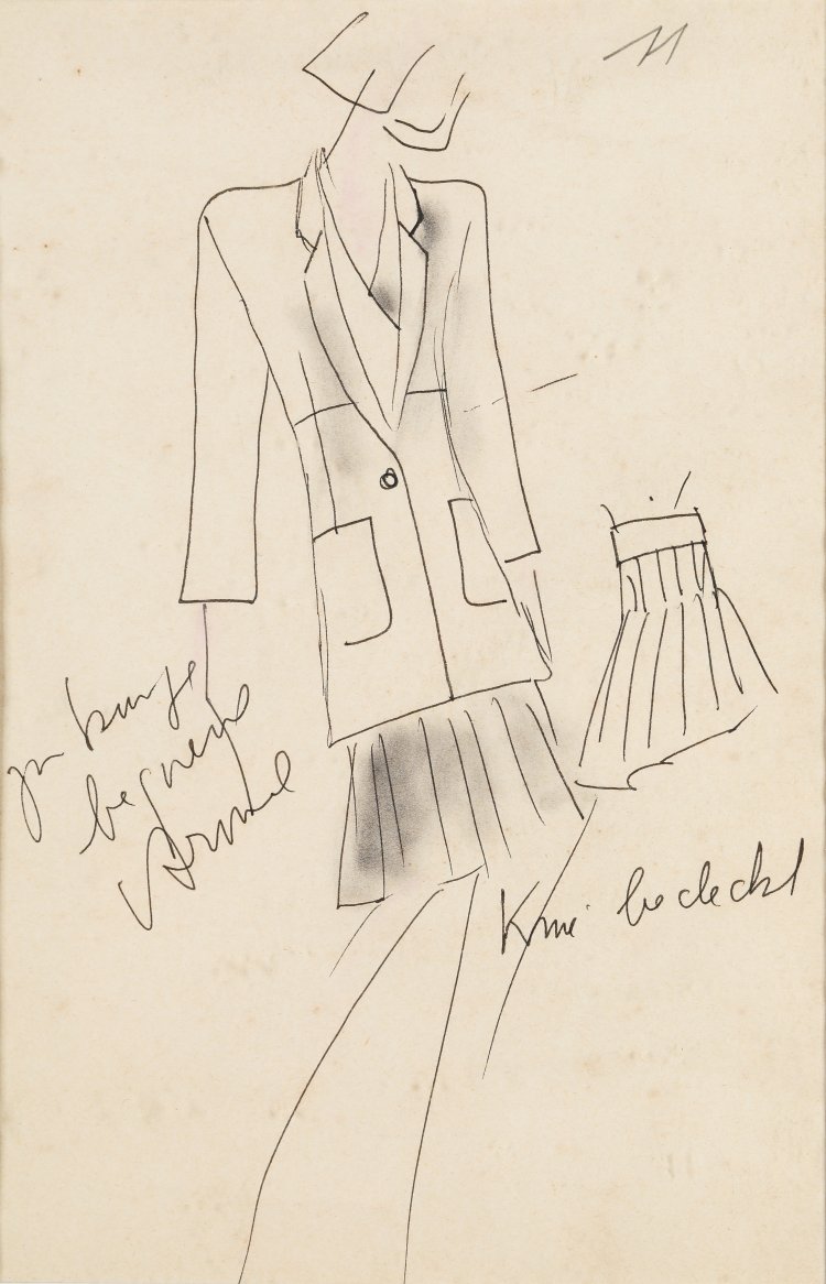 Bild 4 zu Objekt, 2 Figurinen + Foto, Karl Lagerfeld, K-14 321