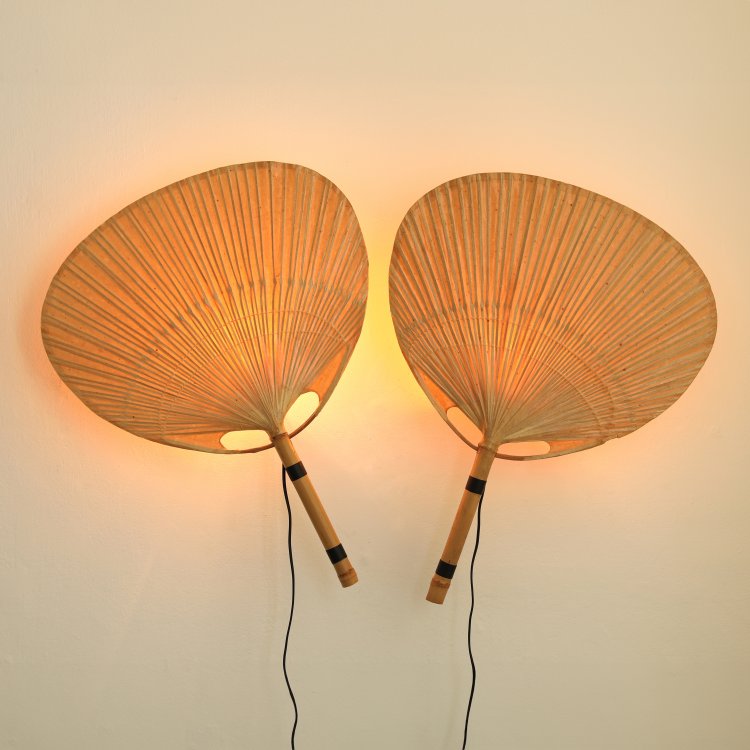 Hauptbild zu Objekt, 2 wall lights model Uchiwa, Ingo Maurer, Design M, K-14 411