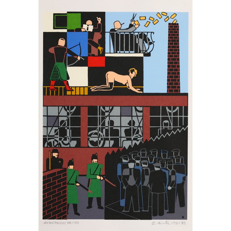 Bild 4 zu Objekt, 8 Farbserigraphien, Gerd Arntz, K-14 319
