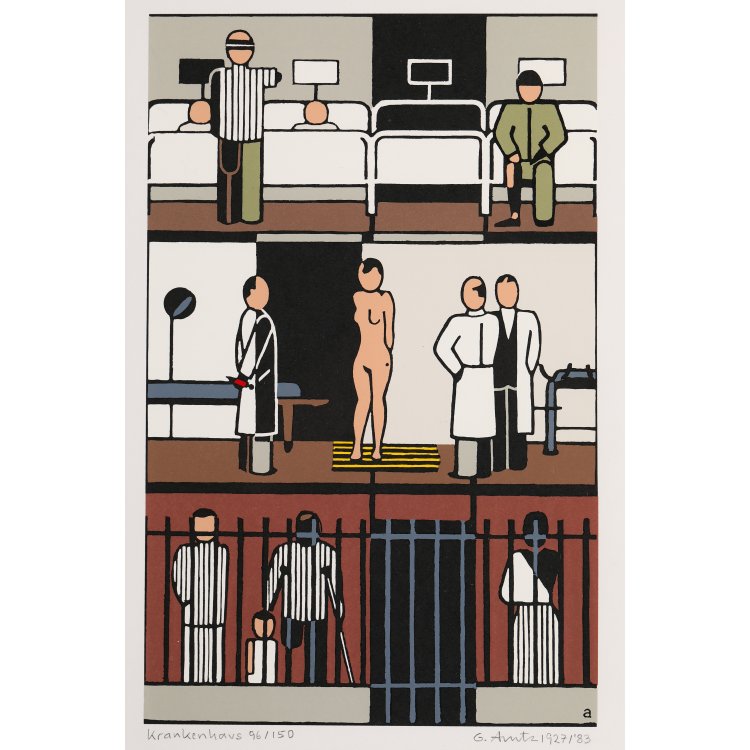 Bild 5 zu Objekt, 8 Farbserigraphien, Gerd Arntz, K-14 319