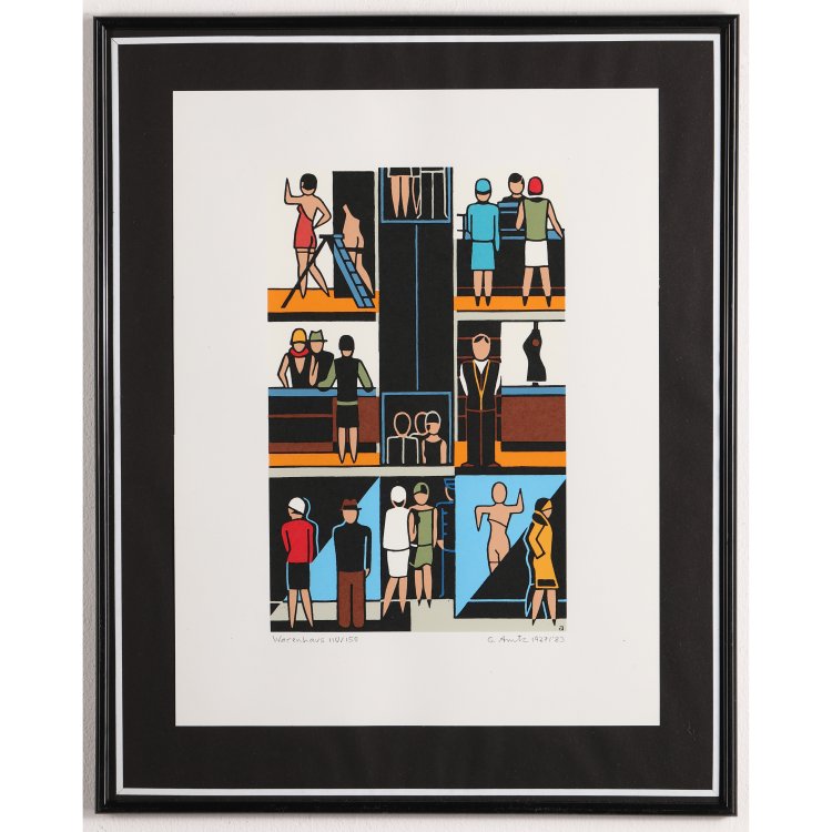 Bild 9 zu Objekt, 8 Farbserigraphien, Gerd Arntz, K-14 319