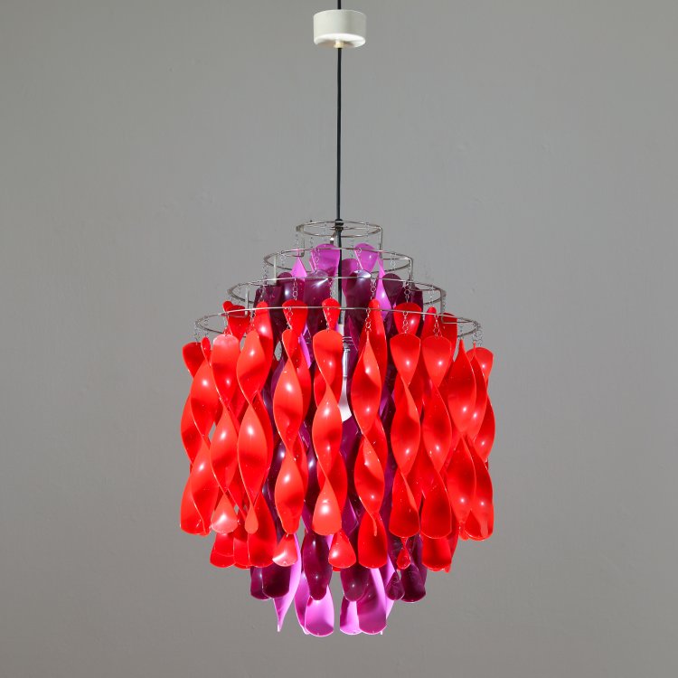 Bild 1 zu Objekt, Spiral pendant lamp model SPO 1, Verner Panton, J. L&uuml;ber, K-14 533