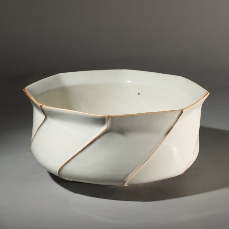 Hauptbild zu Objekt, White octagonal bowl, Inger Thing, K-13O 128