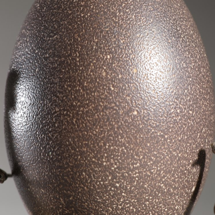 Bild 1 zu Objekt, Emu-Ei mit Silbermontur, K-14 15