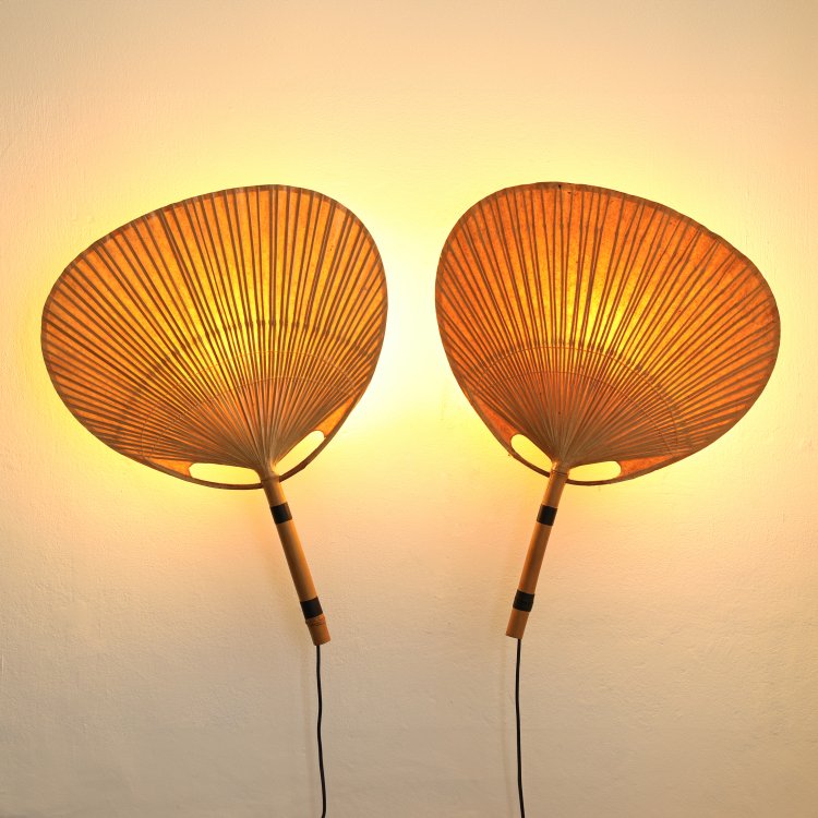 Bild 1 zu Objekt, 2 Wandleuchten Modell Uchiwa, Ingo Maurer, Design M, K-14 412