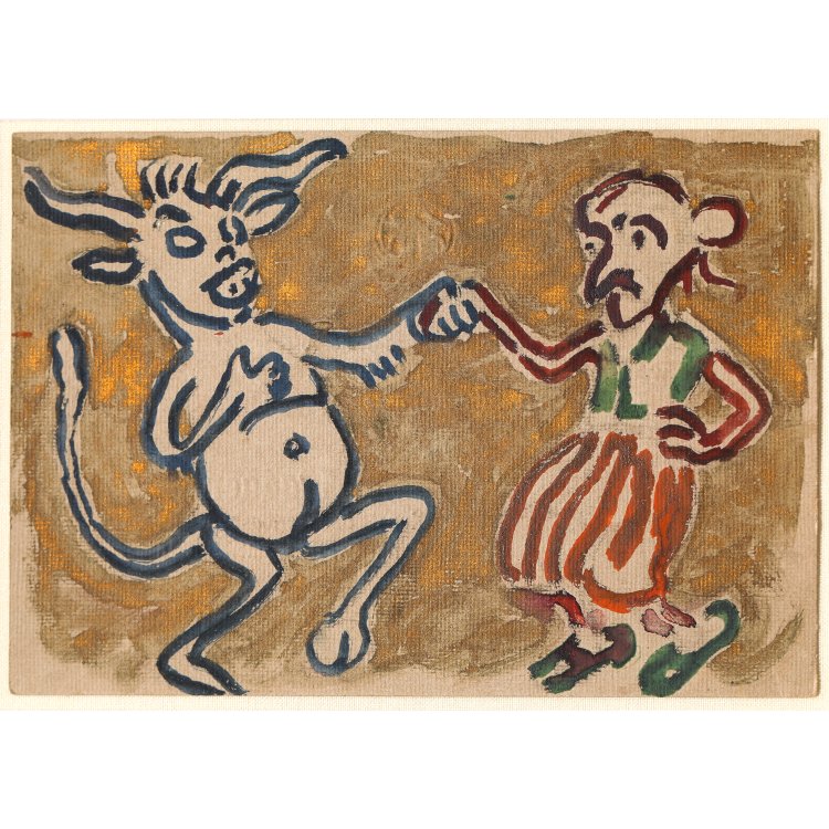 Hauptbild zu Objekt, Sketch for the Children by Karl Ernst Osthaus, Christian Rohlfs, K-14 240