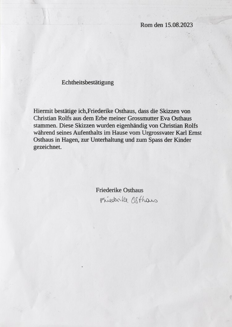 Bild 3 zu Objekt, Sketch for the Children by Karl Ernst Osthaus, Christian Rohlfs, K-14 240