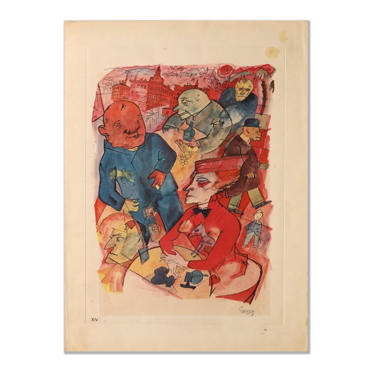 Bild 1 zu Objekt, Ach, knallige Welt, du seliges Abnormit&auml;tenkabinet, 1916, George Grosz, K-14 244