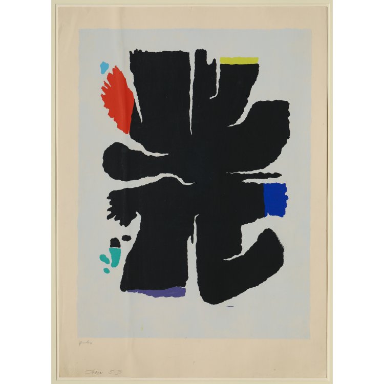 Hauptbild zu Objekt, Aru 5 b, Probedruck, 1955, Willi Baumeister, K-14 289