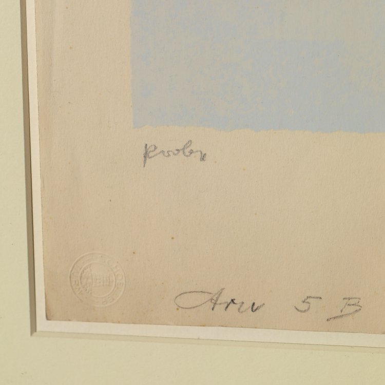 Bild 2 zu Objekt, Aru 5 b, Probedruck, 1955, Willi Baumeister, K-14 289