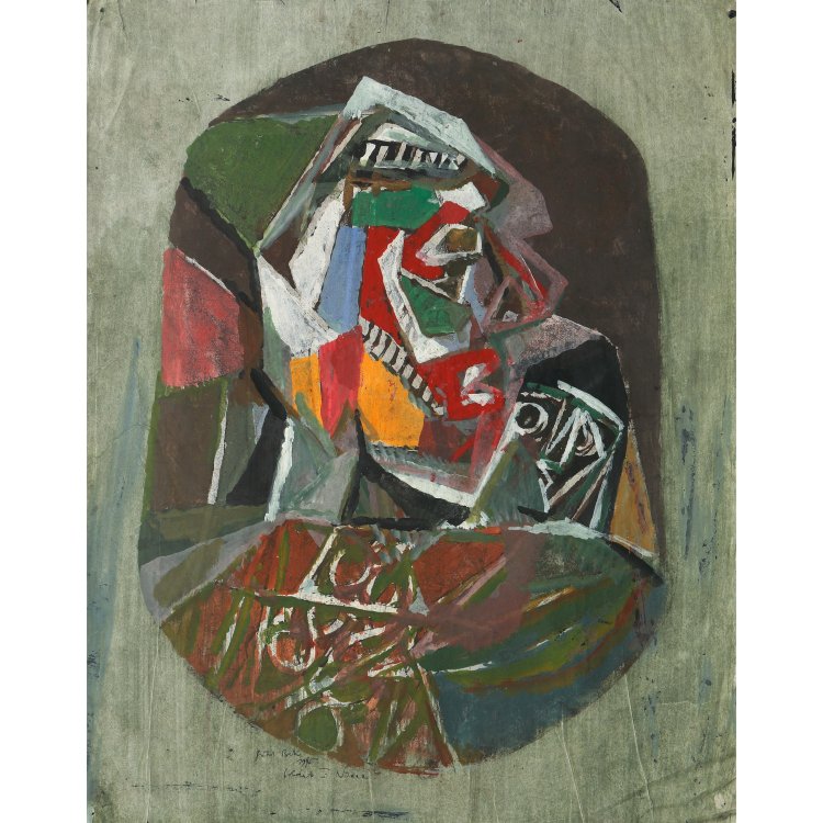 Hauptbild zu Objekt, Soldat und Nonne, 1947, Hubert Berke, K-14 245