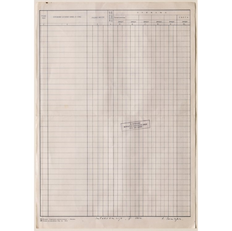 Hauptbild zu Objekt, Interventions IV, 1974, Radomir Damnjanovic-Damnjan, K-14 278