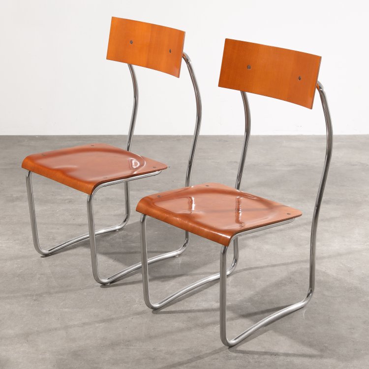 Hauptbild zu Objekt, 2 chairs model Larina, Giuseppe Terragni, Zanotta, K-14 572