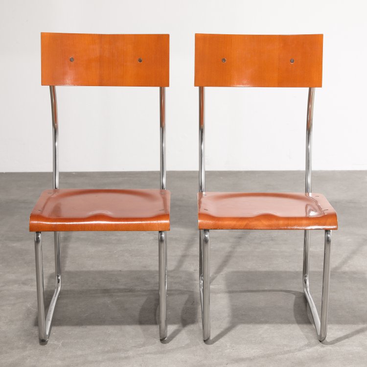 Bild 1 zu Objekt, 2 chairs model Larina, Giuseppe Terragni, Zanotta, K-14 572