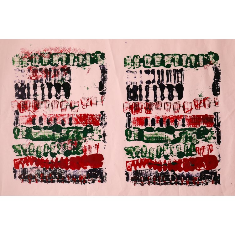 Hauptbild zu Objekt, Pinselabwicklung, 1982, Herbert Zangs, K-14 287