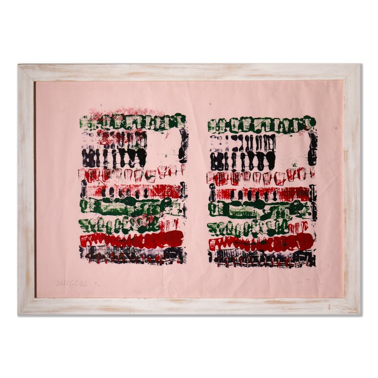 Bild 1 zu Objekt, Pinselabwicklung, 1982, Herbert Zangs, K-14 287