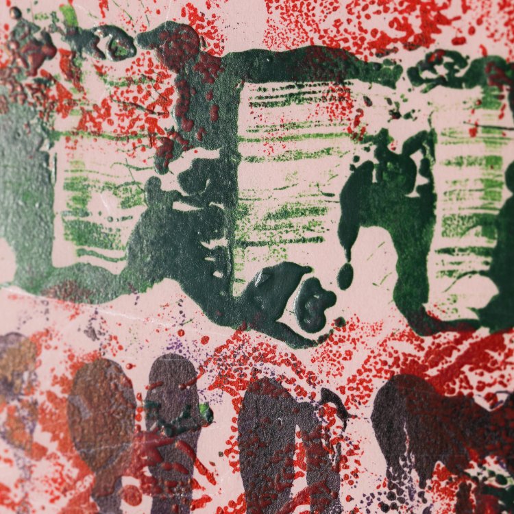 Bild 3 zu Objekt, Pinselabwicklung, 1982, Herbert Zangs, K-14 287