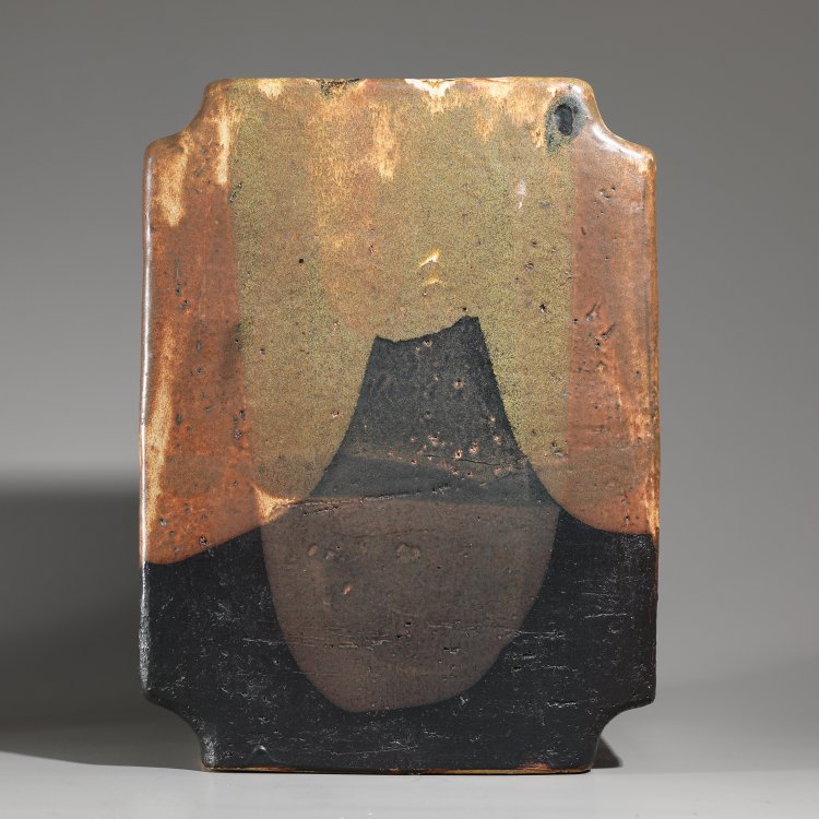 Bild 2 zu Objekt, Large brown vase rectangular, Barbara Stehr, K-13O 126