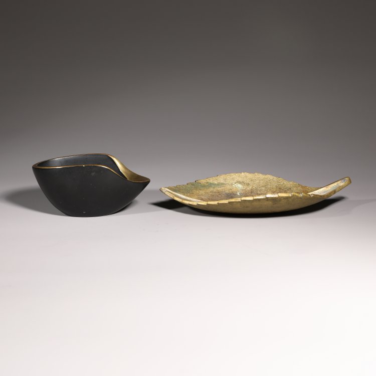 Bild 1 zu Objekt, leaf bowl 3646 + small ashtray 3597, Carl Aub&ouml;ck, Werkst&auml;tte Carl Aub&ouml;ck, K-14 428