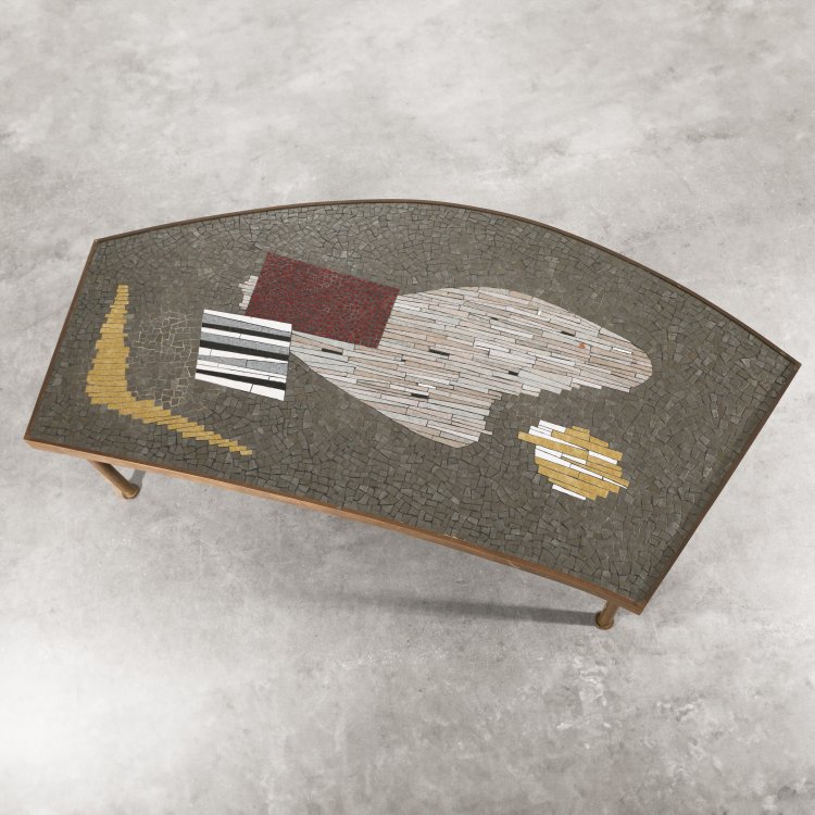 Hauptbild zu Objekt, Gro&szlig;er Mosaiktisch, Berthold M&uuml;ller-Oerlinghausen, M&uuml;ller-Oerlinghausen, K-14 395