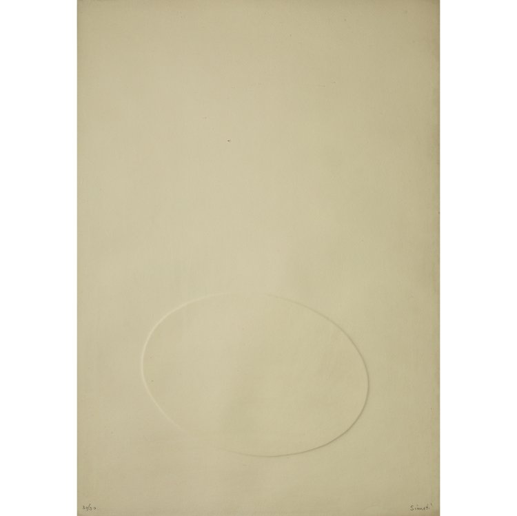 Bild 2 zu Objekt, Ohne Titel (ovali bianchi), Turi Simeti, K-14 370