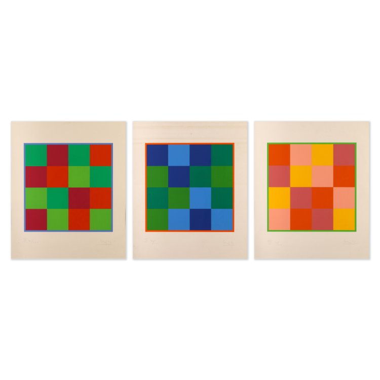 Hauptbild zu Objekt, 3 sheets, III / V / VIII ,11x4:4, 1970, Max Bill, K-14 313