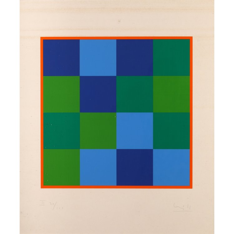 Bild 9 zu Objekt, 3 sheets, III / V / VIII ,11x4:4, 1970, Max Bill, K-14 313