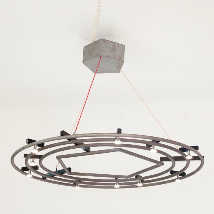 Hauptbild zu Objekt, Chandelier model Pentagon from an edition of 5 pieces, Gerd Arens, Pentagon, Pentagon, K-14 669