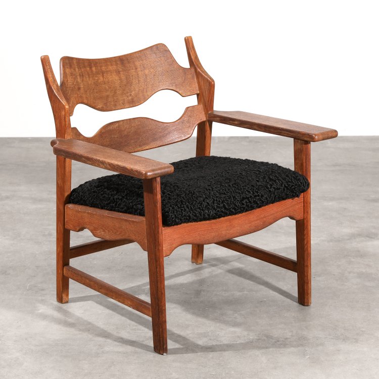 Hauptbild zu Objekt, Sessel Modell Razor Blade, Henning Kjaernulf, Nyrup M&ouml;belfabrik, K-14 520