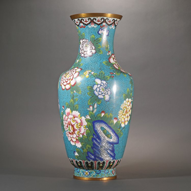 Bild 2 zu Objekt, Cloisonn&eacute;-Vase, China, K-14 2