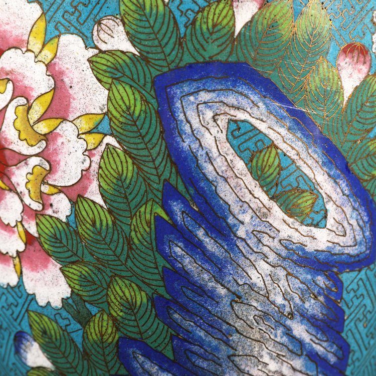 Bild 3 zu Objekt, Cloisonn&eacute;-Vase, China, K-14 2