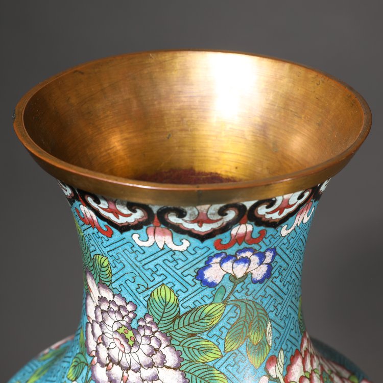 Bild 4 zu Objekt, Cloisonn&eacute;-Vase, China, K-14 2